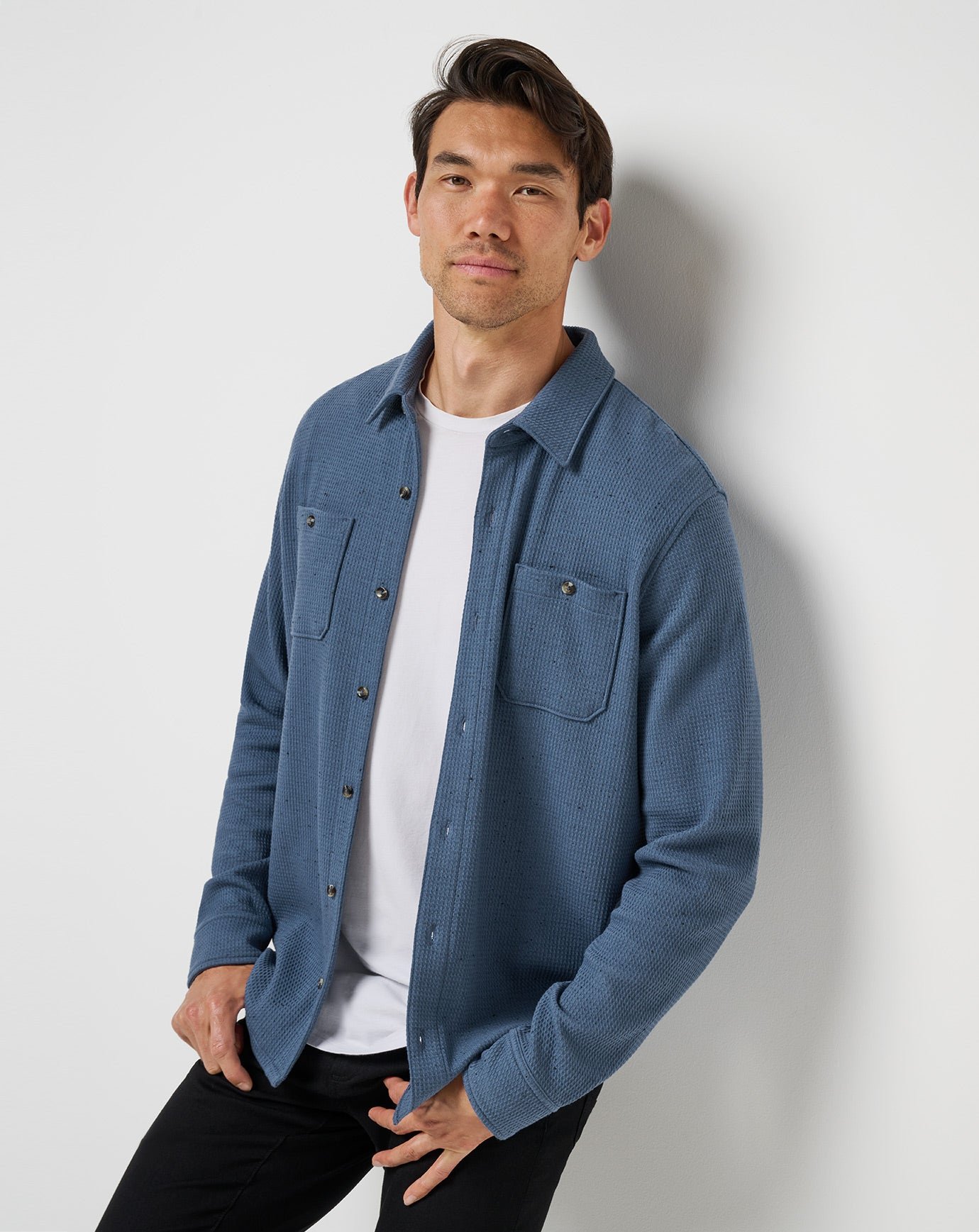 Cloud Waffle Shirt Jacket image 47