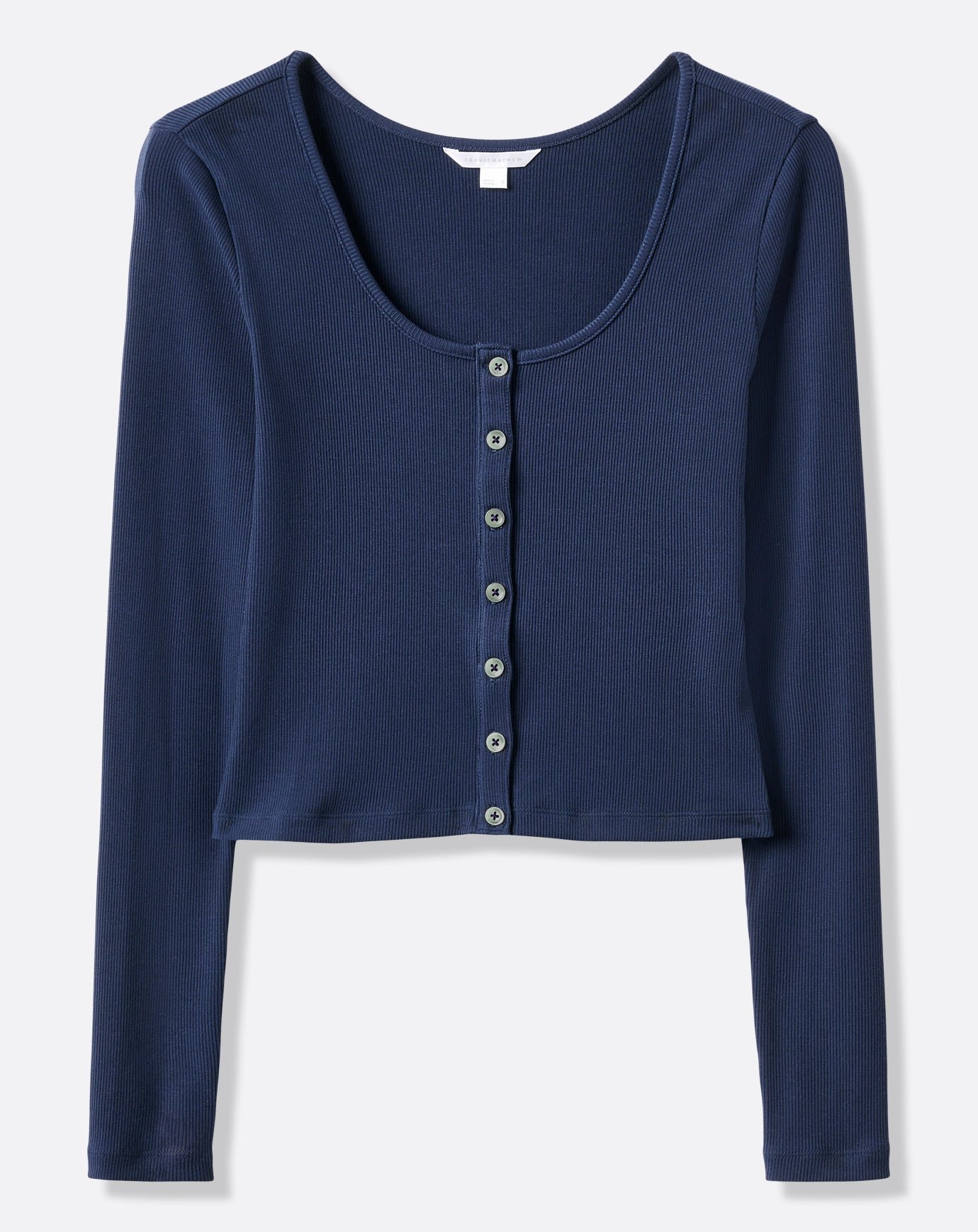 Cloud Rib Long Sleeve Button Top image 6