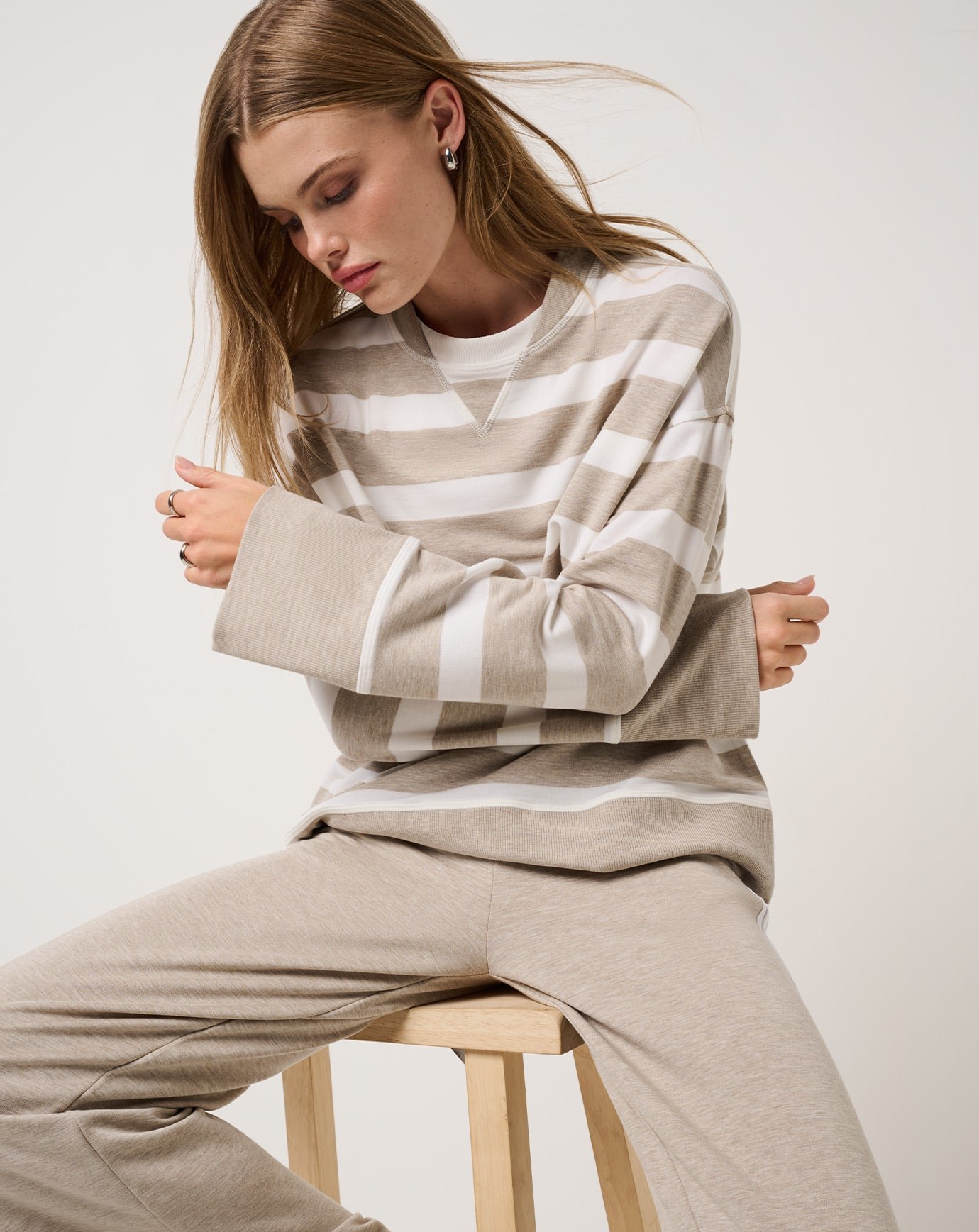 Cloud Terry Varsity Pullover image 10