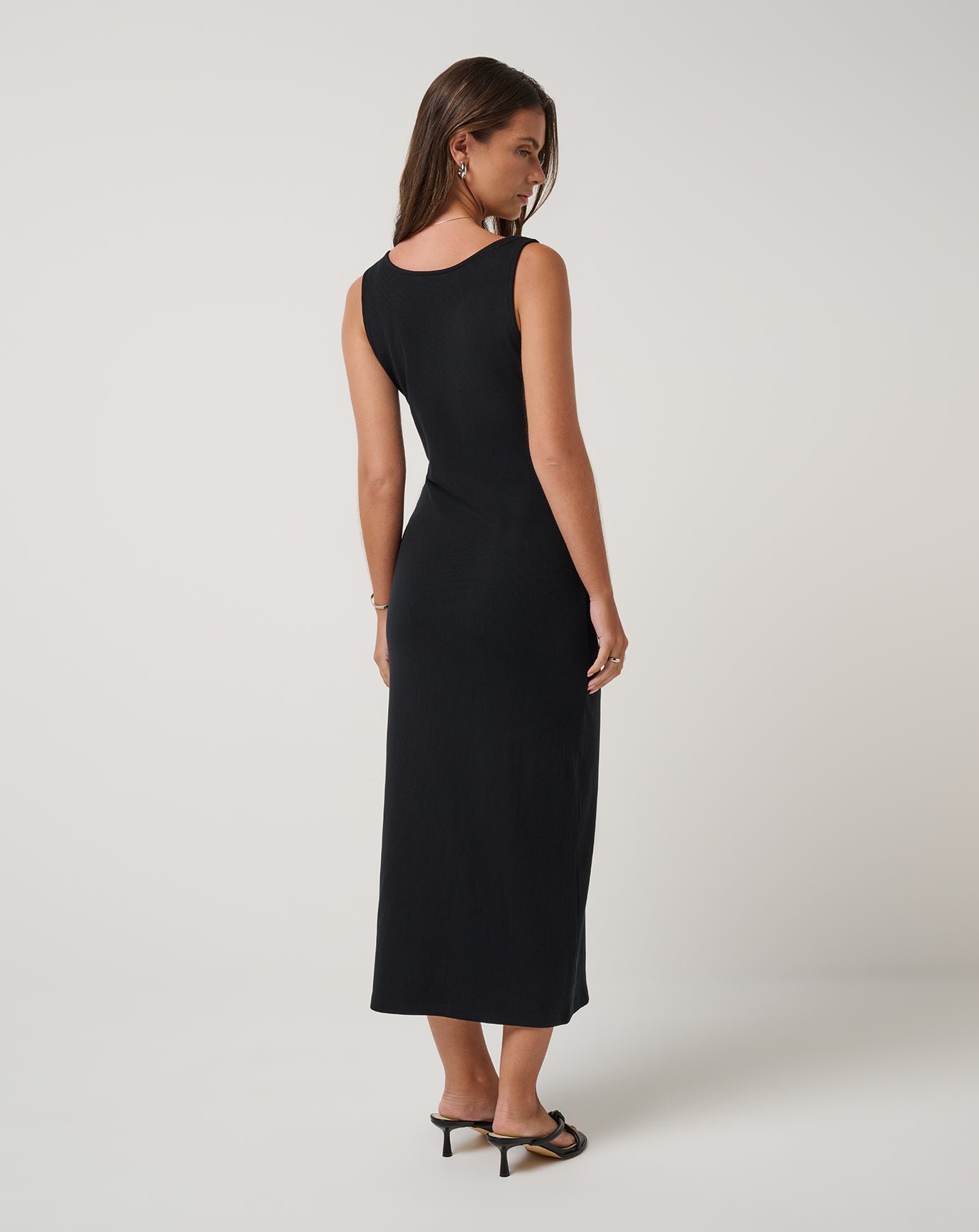 Cloud Rib Button Tank Dress image 2