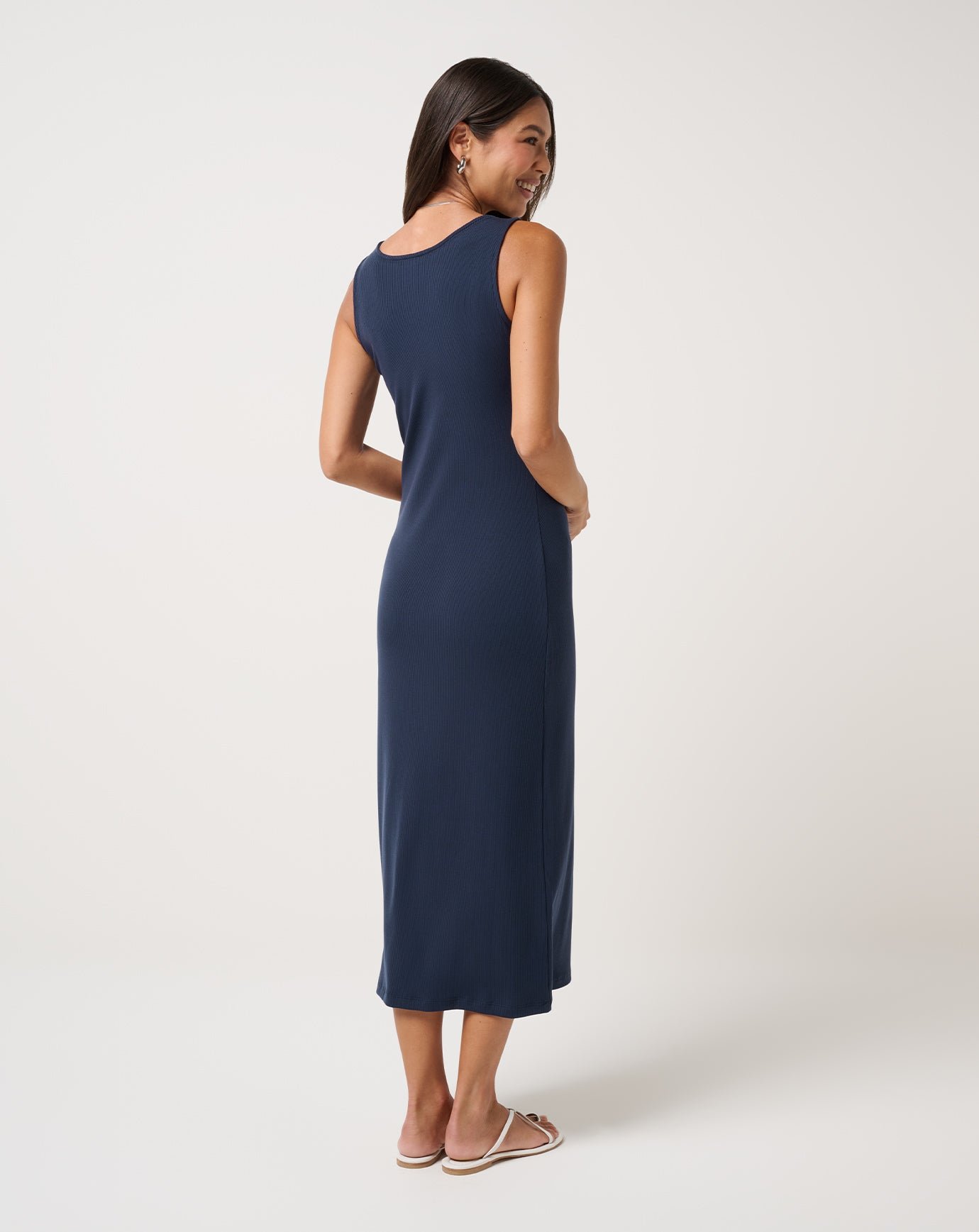 Cloud Rib Button Tank Dress image 7