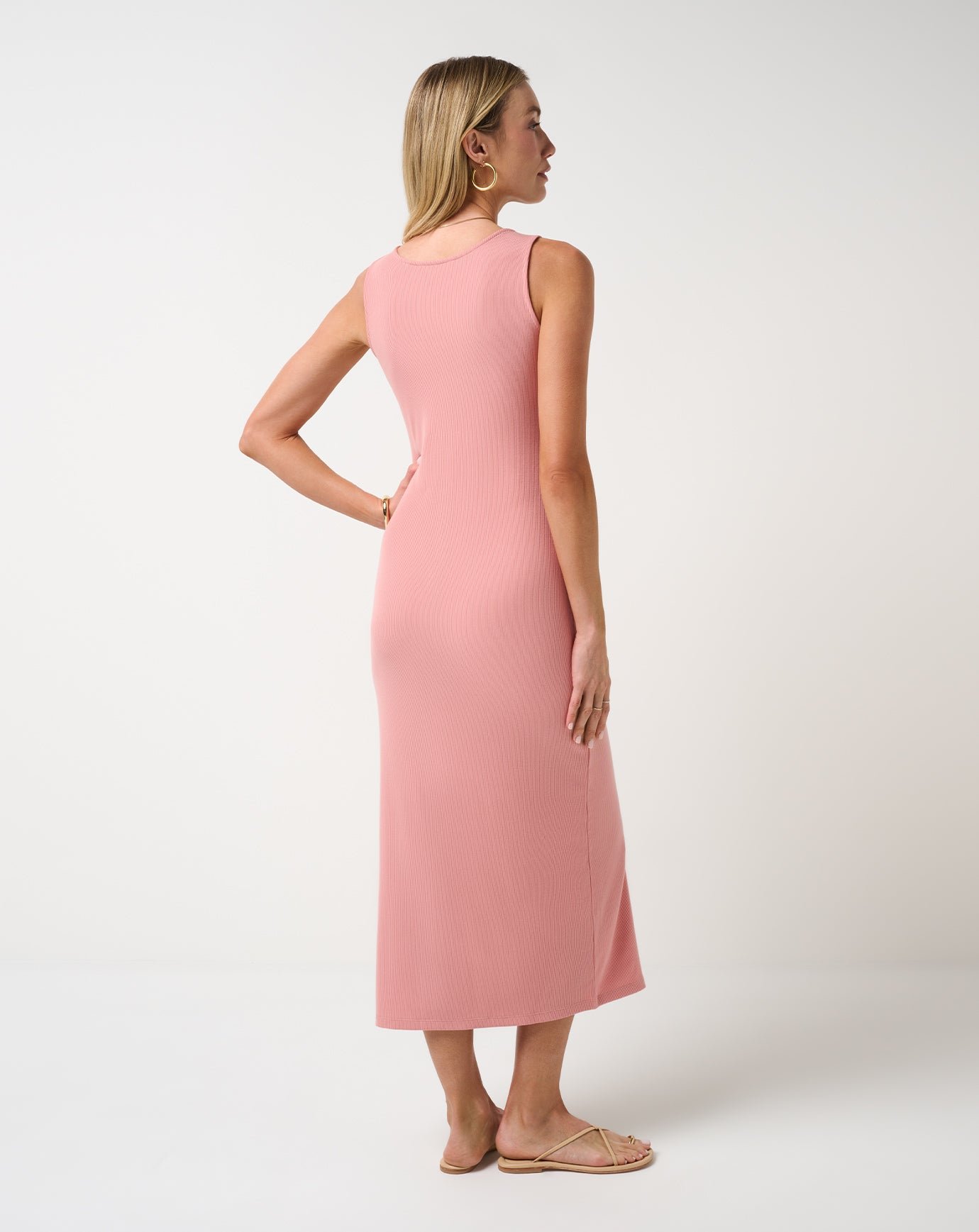 Cloud Rib Button Tank Dress image 13