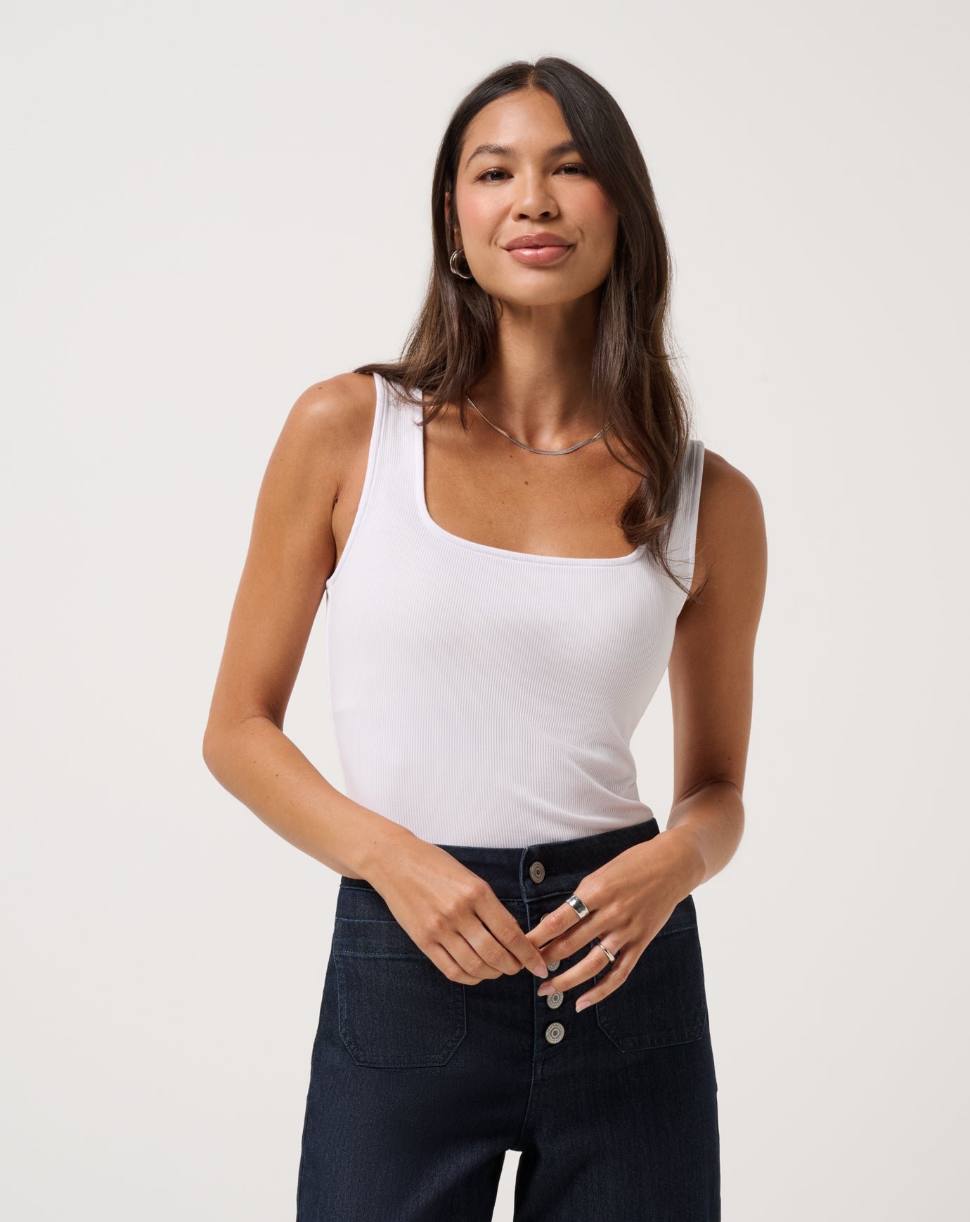 Cloud Rib Square Neck Tank image 4