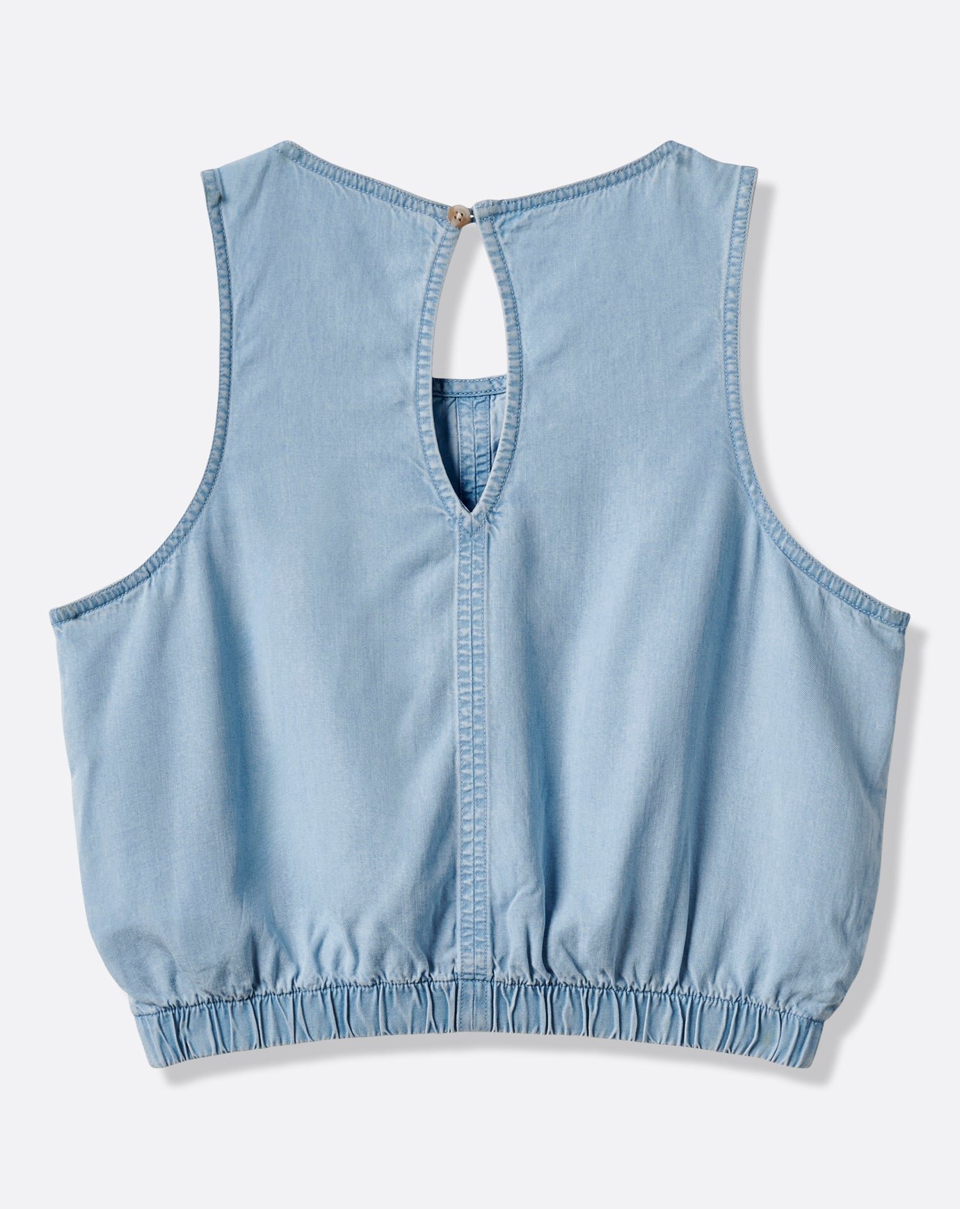 Chambray Ruched Tank image 6
