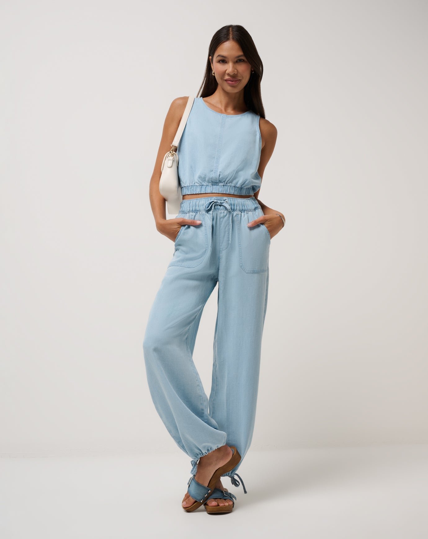 Chambray Tie Jogger image 5