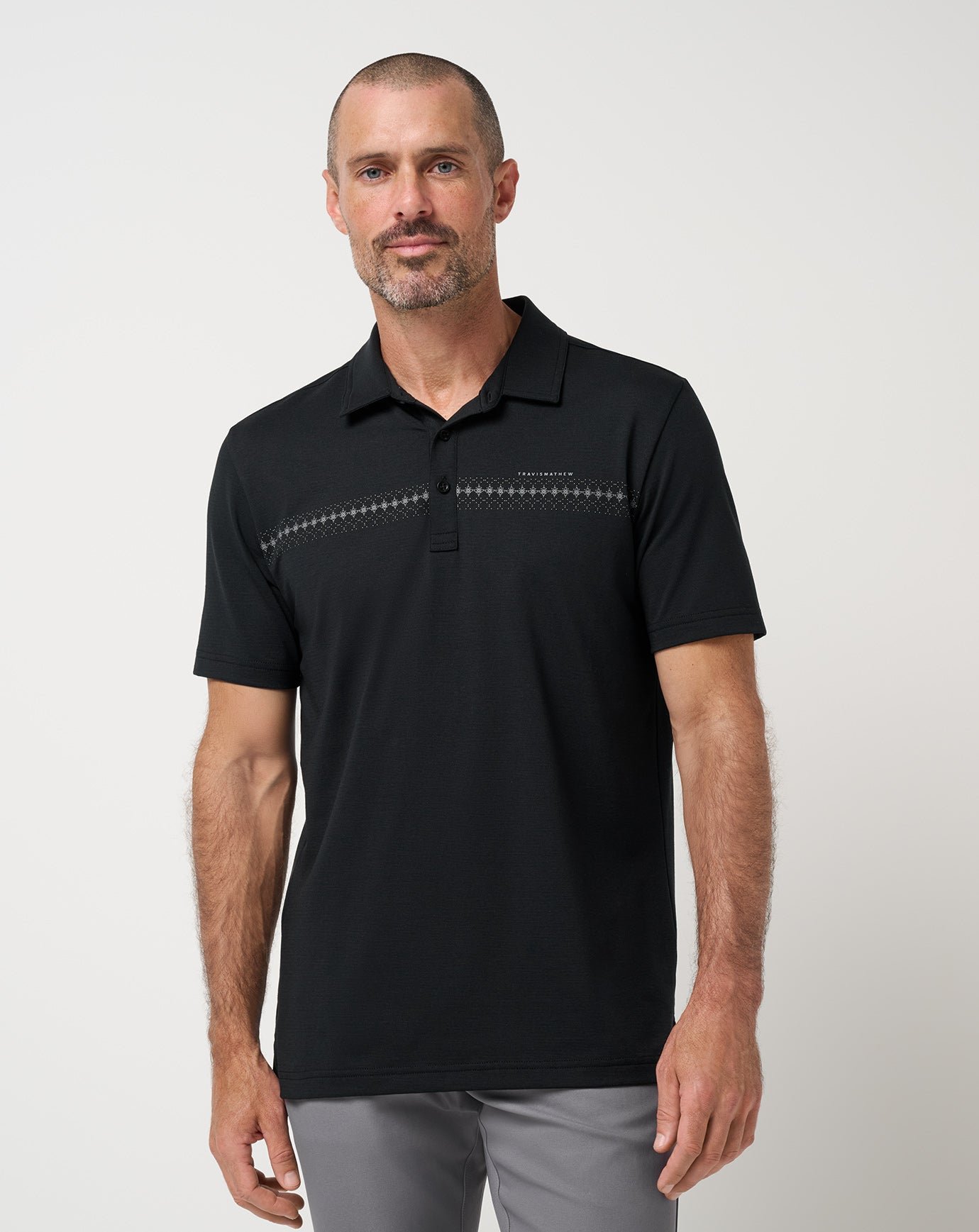 Heater Series Jersey Chest Stripe Polo