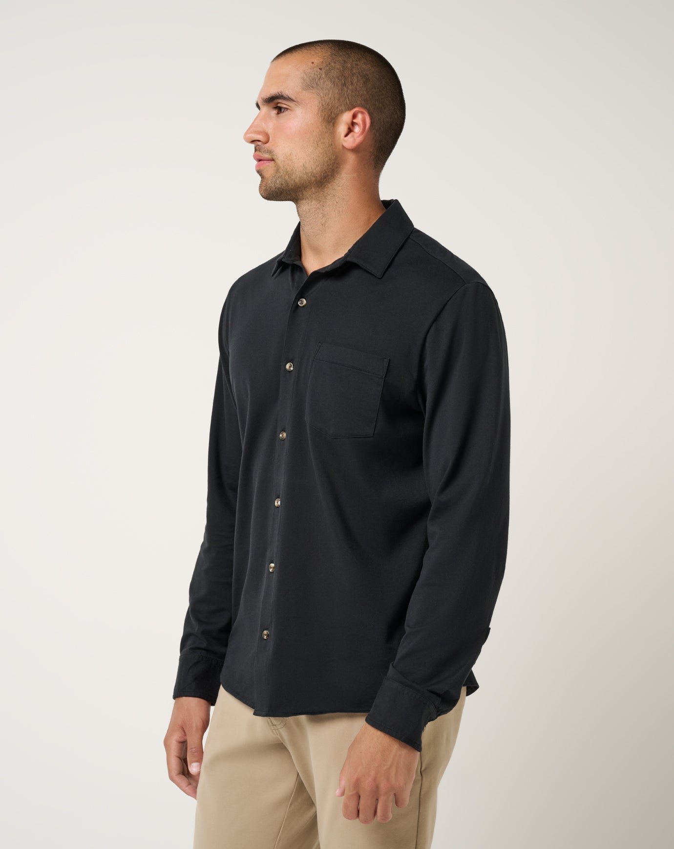 Comfortknit Long Sleeve Button-Up image 2