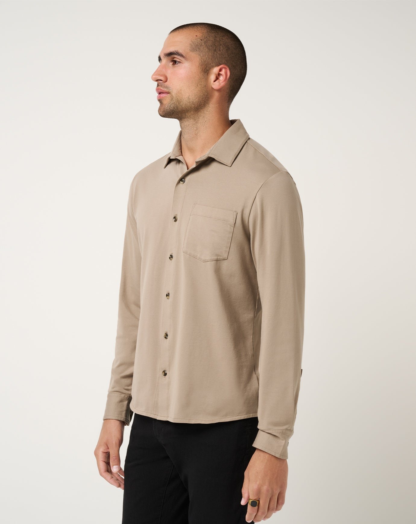 Comfortknit Long Sleeve Button-Up image 8