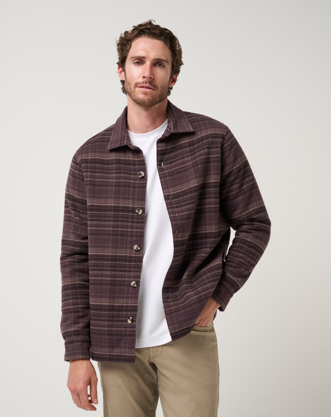 The Sherpa Driftwood Shirt Jacket image 13