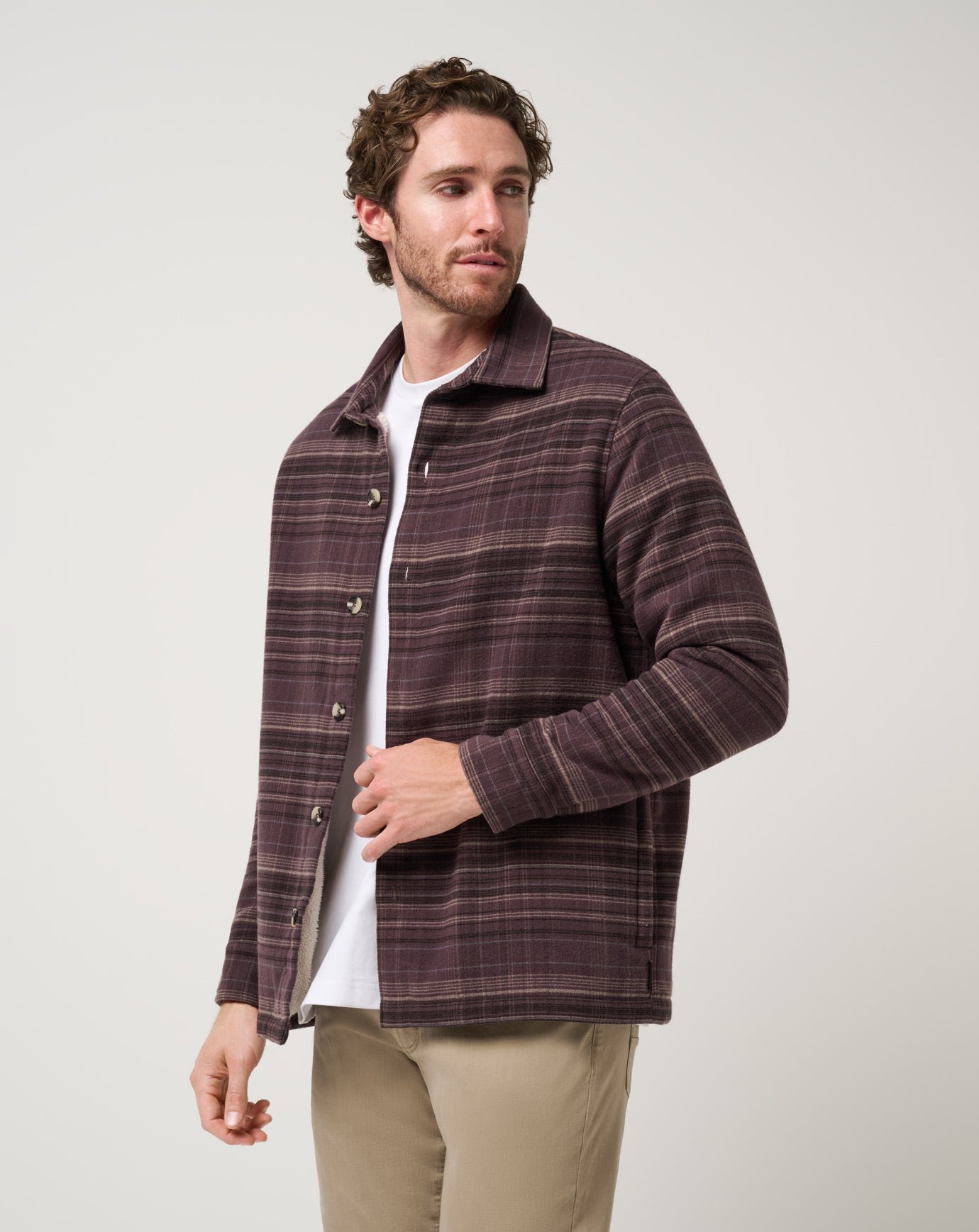 The Sherpa Driftwood Shirt Jacket image 14
